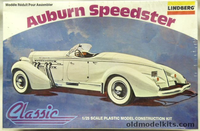 Lindberg 1/24 Auburn 1935 Supercharged 851 Boattail Speedster (Ex-Pyro), 369 plastic model kit